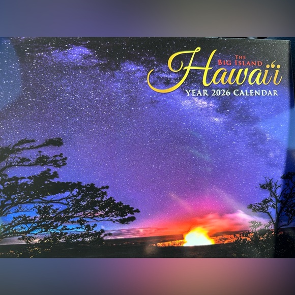 568. HAWAII The Big Island 2026 Landscape Calendar NWT - Picture 1 of 3
